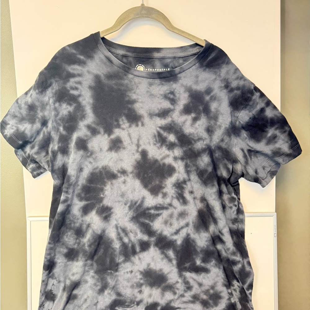Aeropostale Charcoal Tie-Dye Tee